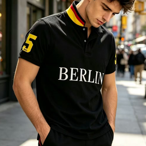 Camisetas Polo de Manga Larga Ralf para Hombre |   Orgullo de Kenia, Mozambique y Etiopía, Colores de la Bandera y Símbolos Culturales, Laurla - Product Image 4