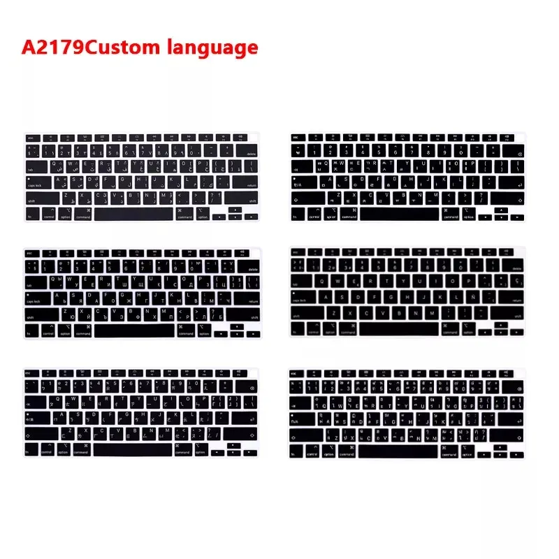 Custom Language Silicone Keyboard Cover Skin Protector For macbook air 13 m1 A2337 2020 computer keyboard cover