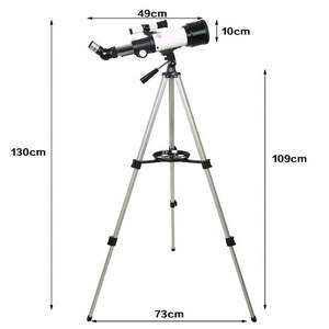 Télescope astronomique <span class=keywords><strong>F40070M</strong></span> avec trépied, télescope astronomique réfracteur pour l'observation spatiale, voyage 70400 - Product Image 1