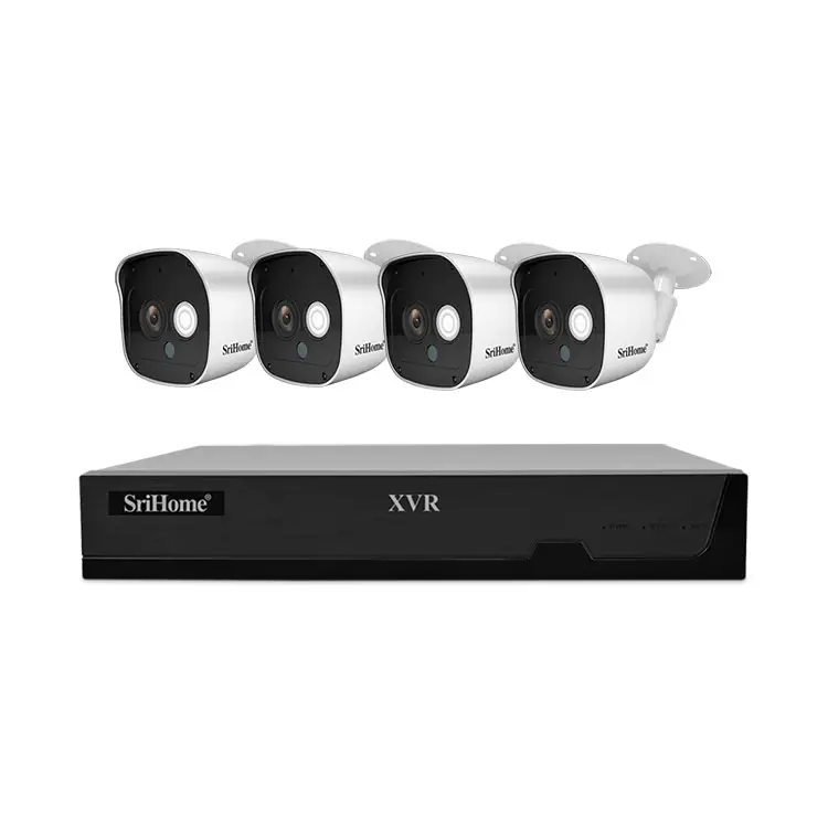 Vente chaude 4CH ensemble de sécurité CCTV système de caméra de sécurité produits DVR Kit caméra IP 2 MP XVR