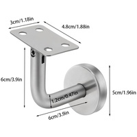Supports en acier inoxydable 304 robustes pour étagères murales, rampes d'escalier pivotantes, supports réglables pour escaliers
