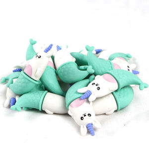 Papeterie Soododo XDDD125 : Crayons 3D colorés, crayons en forme d'animaux (licorne, sirène), règle, colle, gomme, cahier - Product Image 4