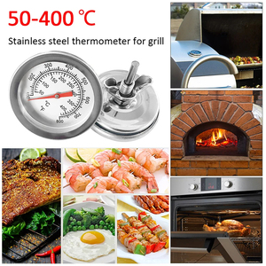 Termómetros para Barbacoa, Termómetro para Horno, Termómetro para Parrilla de Carbón, Medidor de Temperatura, Accesorios para Barbacoa, Material Metálico - Product Image 5