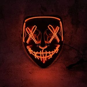 Máscara <span class=keywords><strong>de</strong></span> Purge con Luces LED <span class=keywords><strong>de</strong></span> Plástico Rojo, Disfraz <span class=keywords><strong>de</strong></span> Terror para <span class=keywords><strong>Halloween</strong></span>, Cosplay, Fiestas y Eventos, Venta al Por Mayor - Product Image 4