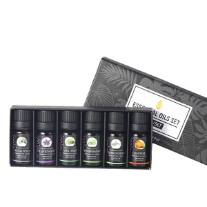 Juego de aceites de aromaterapia puros 100%, difusor orgánico de eucalipto, árbol de té, lavanda, menta, 10ml, juego de aceites esenciales puros 6 - Product Image 2