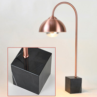 Chauffe-plats pour buffet commercial lumière chaleur lampe de bureau abat-jour en métal base en marbre lampe de table lampes chauffantes pour chauffe-aliments