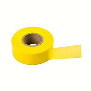 UV Resistant Fluoroscent Yellow Flagging 300'x 1-3/16"x 2Mil (12 Rolls) Flag Tape for Surveying - Product Image 1