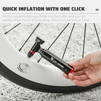 WEST BIKING-Pompe à main compacte et portable Schrader/Presta Valve CO2 Pompe à air pour vélo électrique, moto et équipement vélo