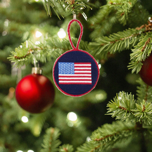 2026 USA cờ needlepoint Vòng Cây giáng sinh trang trí nhà máy Bán Buôn Đồ trang trí Giáng sinh - Product Image 6