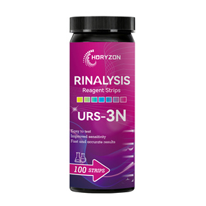 Bandelettes de <span class=keywords><strong>test</strong></span> urinaire HORYZON URS-3N, réactif d'analyse d'urine 3-en-1 pour leucocytes, nitrites, pH, 100 bandelettes/flacon - Product Image 4