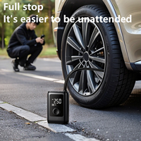 Compresseur d'Air Gonfleur de Pneus Électrique Portable 4000 mAh pour Voiture, Vélo, Moto