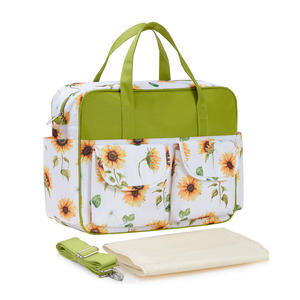 Imprimer Sac à langer antichoc fourre-tout multifonction bébé imperméable doux intérieur sac à couches - Product Image 1