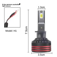 Phares LED pour voiture GNLI, M8, haute puissance, 55W, super lumineux, 12V, 6500LM, H11/H79005, compatibilité universelle, 3000K, garantie 1 an