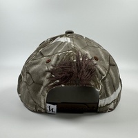 Casquette de baseball OEM brodée sur mesure en coton/polyester de haute qualité avec impression numérique par sublimation en arbre véritable, 5 panneaux, casquette de sport camouflage