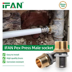 IFAN Vente chaude Raccord <span class=keywords><strong>multicouche</strong></span> Tubo Multicapa U <span class=keywords><strong>TH</strong></span> PN25 Raccord de tuyauterie <span class=keywords><strong>multicouche</strong></span> Raccord PEX Raccord à sertir en laiton - Product Image 1
