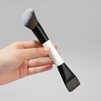Pinceaux de maquillage simples à vente chaude double fond de teint à double extrémité pinceaux de maquillage professionnels marque privée personnaliser