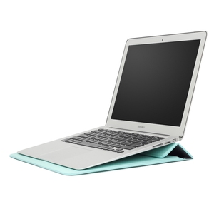 Funda de Piel Sintética de Lujo para Portátil con Soporte, Funda Protectora para <span class=keywords><strong>MacBook</strong></span> Air <span class=keywords><strong>Pro</strong></span> de <span class=keywords><strong>13</strong></span>, 14 y 15 Pulgadas, Logotipo Personalizado - Product Image 4