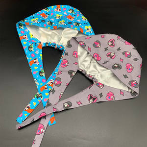 Popüler sevimli karikatür karakter hemşirelik şapkalar şık ve şık pamuk fırçalayın kap saten astarlı - Product Image 4