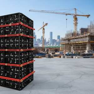 Système de coffrage modulaire en plastique ABS durable de qualité supérieure pour la construction industrielle moderne, murs, colonnes, dalles - Product Image 4