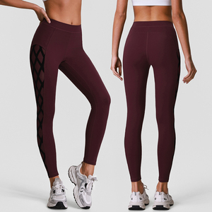 Pantalon de yoga taille haute pour femme, sans ligne gênante, pour la course, le cyclisme, le Pilates, le fitness, legging de sport moulant - Product Image 5