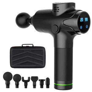 Pantalla LCD 6 cabezales de masaje recuperación <span class=keywords><strong>muscular</strong></span> percusión masaje arma de tejido profundo pistola de masaje - Product Image 1