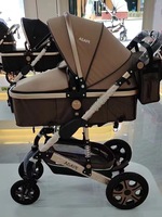 Combinaison 3-en-1 Poussette Landau Avec Siège Voiture Système de Voyage Poussette Bébé 3 en 1 Avec Siège Auto