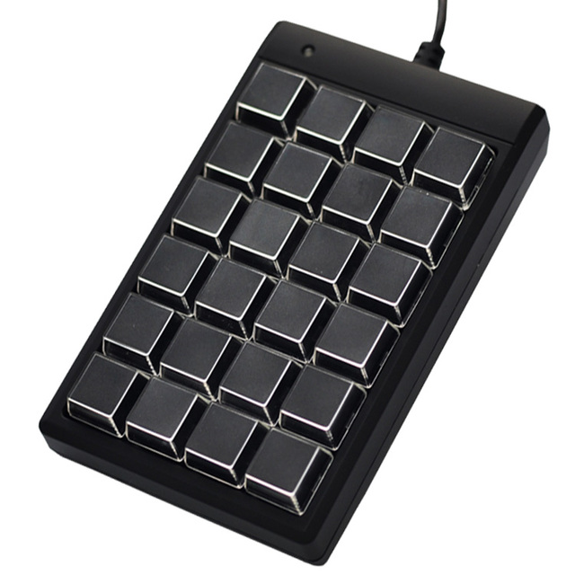 LIFPOS Wholesale 24-Key Mini Numeric Keypad Fully Programmable Mechanical Cherry MX ABS Material 50M Key Lifetime Multi-OS POS