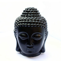 Pemanas Lilin Teh Keramik Besi, Pembakar Minyak Esensial Buddha, Aromaterapi, Lilin Aroma, Lampu Pemanas Lilin Teh Grosir