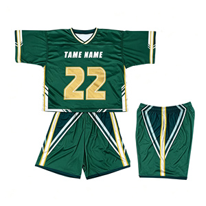 Conjunto de Uniforme de Lacrosse para Hombre TAME NAME, Jersey Blanco y Pantalones Cortos 22, Sublimado, Cuello en V, Absorbe la Humedad, Ajuste Atlético - Product Image 5