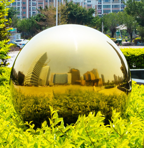 Sfere vuote in acciaio inossidabile altamente lucidate sfere Decorative in metallo sfera in acciaio cavo sfere in acciaio inossidabile dorato - Product Image 2