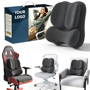 <span class=keywords><strong>Coussin</strong></span> de soutien lombaire ergonomique double couche en mousse à mémoire de forme pour <span class=keywords><strong>chaise</strong></span> de bureau, <span class=keywords><strong>coussin</strong></span> de soutien <span class=keywords><strong>dorsal</strong></span> pour soulager les douleurs dorsales - Product Image 1