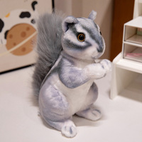 Jouet en peluche écureuil rayé de haute qualité ODM, cadeau d'anniversaire, rembourrage en coton PP 100%, jouets en peluche anti-stress