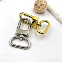 Anneau en D pivotant de 25 mm pour porte-clés, accessoires de bricolage pour la fabrication de sacs, boucle rotative pour sacs artisanaux