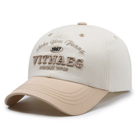 Casquette de baseball brodée 3D avec logo personnalisé, en coton premium, 6 panneaux structurés, prix d'usine en gros, casquette rose bicolore