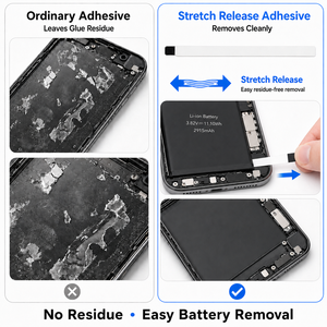 Tiras Adhesivas Elásticas para Reemplazo de Batería de <span class=keywords><strong>iPhone</strong></span>, Brindan una Fuerte Fijación con Extracción Limpia y Sin Residuos - Product Image 4