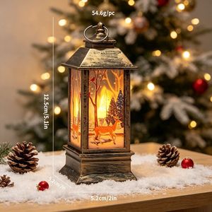 Decorazione Natalizia Luminosa con Babbo Natale e Pupazzo di Neve, Ornamenti per Albero di Natale, Regalo di Natale e Capodanno - Product Image 5