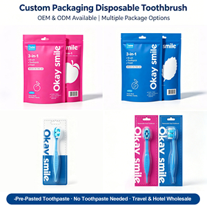 Spazzolini da Denti Monouso Pre-Pastinati OEM Confezionati Singolarmente, Pronti all'Uso per Hotel, Campeggio e Viaggi - Product Image 6