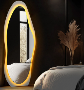 <span class=keywords><strong>Specchio</strong></span> Mango luminoso nuvola <span class=keywords><strong>specchio</strong></span> piano RGBW colore lampada da terra decorazione parrucchiere irregolare <span class=keywords><strong>specchio</strong></span> a figura intera - Product Image 4