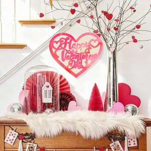 Insegne da Appendere alla Porta d'Ingresso in <span class=keywords><strong>Legno</strong></span> Ecologico di Grandi Dimensioni con Scritta 'Buon San Valentino' Superficie Liscia per Decorazioni Fai-da-Te - Product Image 4