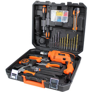 JG-010-1 ชุดเครื่องมือช่างสำหรับใช้ในบ้าน ชุดรวม 24 ชิ้น พร้อมสว่านกระแทก เหล็กกล้าคาร์บอนคุณภาพสูง 37x28x8 ซม. - Product Image 3