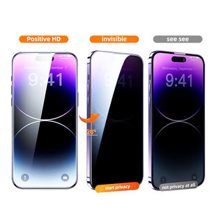 Venta caliente Anti Peep Anti Spy Privacidad Protector de pantalla de vidrio templado para <span class=keywords><strong>Iphone</strong></span> 14 <span class=keywords><strong>Pro</strong></span> Max - Product Image 4