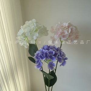 Rama individual de hortensia artificial Junheyuan, flor de seda para arreglos de suelo en escenarios de boda - Product Image 4