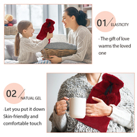 Chauffe-mains à micro-ondes Portable chaud gel froid pack de chaleur forme de bouteille d'eau coussin chauffant pour dame et fille