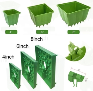 Pollice vivaio in plastica vaschetta da coltivazione <span class=keywords><strong>a</strong></span> <span class=keywords><strong>goccia</strong></span> per sistema di irrigazione <span class=keywords><strong>a</strong></span> effetto serra forniture da giardino 4 6 8 - Product Image 2