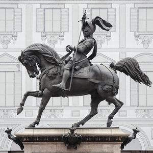 Statue de chevalier en métal bronze antique de coulée médiévale grandeur nature avec <span class=keywords><strong>épée</strong></span> - Product Image 1