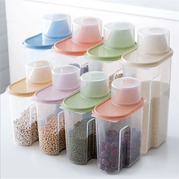 High Quality Plastic Moisture-proof Sealed Food And Grain Storage Box Cereal Grain Bean Rice Storage Container Box
