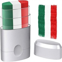 Stylos de maquillage pour le visage vert, blanc, rouge, Italie, 3 couleurs, crayons de maquillage, peintures corporelles, pour fêtes nationales, événements sportifs