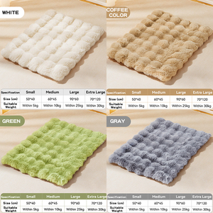OEM Vente en gros Tapis de caisse en fausse fourrure lavable pour chien de compagnie Lits apaisants en peluche de luxe pour chien pour dormir et anti-anxiété antidérapante - Product Image 6