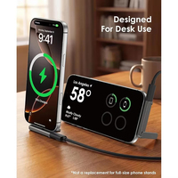 Adaptateur de charge pliable 2-en-1 avec support, adaptateur de support Type C 240W max, câble de charge rapide USB C vers Type C avec support