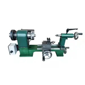 Piccolo tornio fresatura Mini smerigliatrice precisione banco superiore tornio manuale a velocità variabile orizzontale banco in metallo con CE